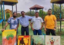 Painting by artists at Gurugram