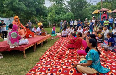 Yoga at Tau Devi Lal Park Gurugram