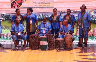 Orchestra performance by African Native team