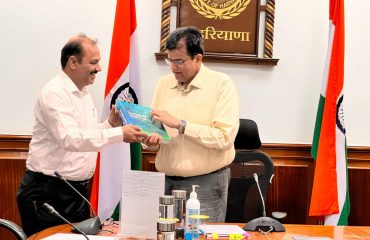 Book Presented to Hon'ble Chief Secretary Sh. Sanjeev Kaushal