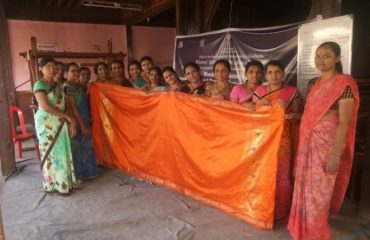 Ladies group visited manufactuing Paithani saree