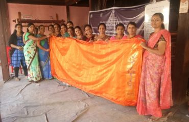 Ladies group visited manufactuing Paithani saree