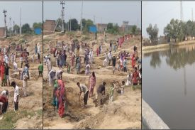 Digging of Pond under MGNREGS in District Hisar