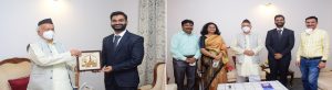 14.01.2022 : Governor felicitated national topper Apoorva Padghan
