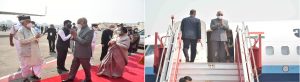 President of India departs; seen off by Governor