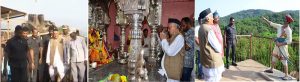 Governor visited the historic fort Pratapgarh in Satara