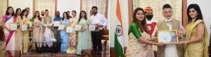 10.05.2022 : Governor felicitated a group of doctors, specialists and social workers