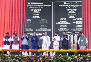 PM presides over the inauguration, Ground Breaking and Foundation Stone Laying Ceremony of various developmental projects in Mumbai