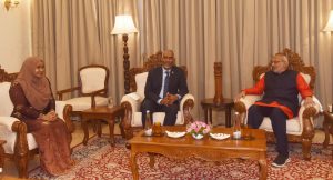 08.10.2024:  Governor hosted a reception in honour of the President of Maldives Mohamed Muizzu at Raj Bhavan