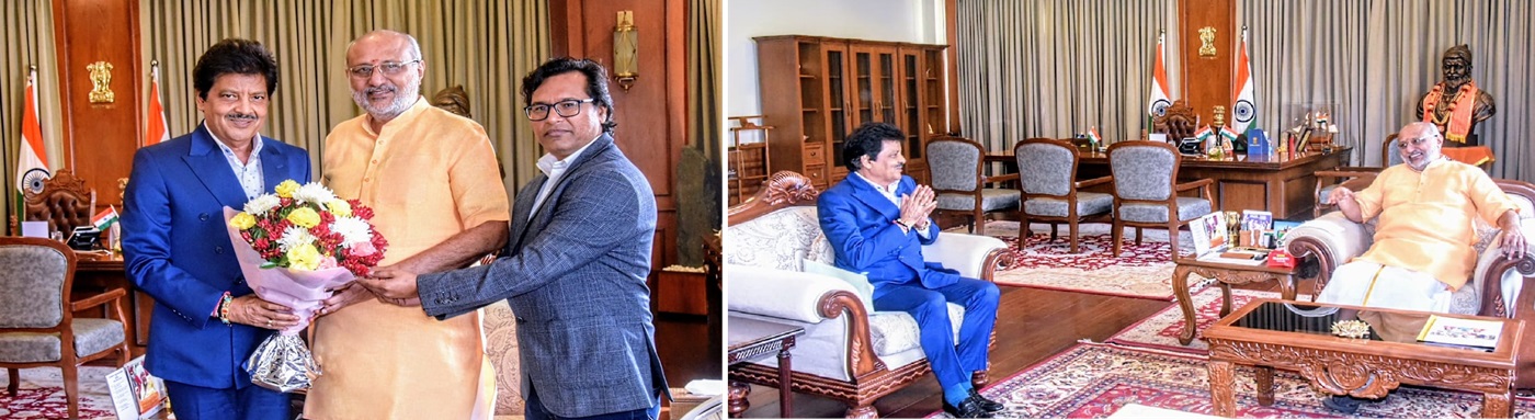 Playback Singer Padma Bhushan Udit Narayan meets Governor