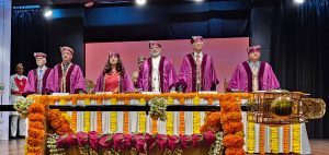 09.01.2025:   Maharashtra Governor and Chancellor of universities C P Radhakrishnan presided over the 3rd Annual Convocation of the HSNC University at Worli, Mumbai.  Gold Medals were presented to 38 toppers from various disciplines. Provost of HSNC University Dr. Niranjan Hiranandani, Vice Chancellor Prof. Hemlata Bagla, Trustee & President of HSNC Board Anil Harish, Registrar Bhagwan Balani, Director of Examination and Evaluation Dr. Jayesh Joglekar, Principals of Colleges, teachers and graduating students were present.