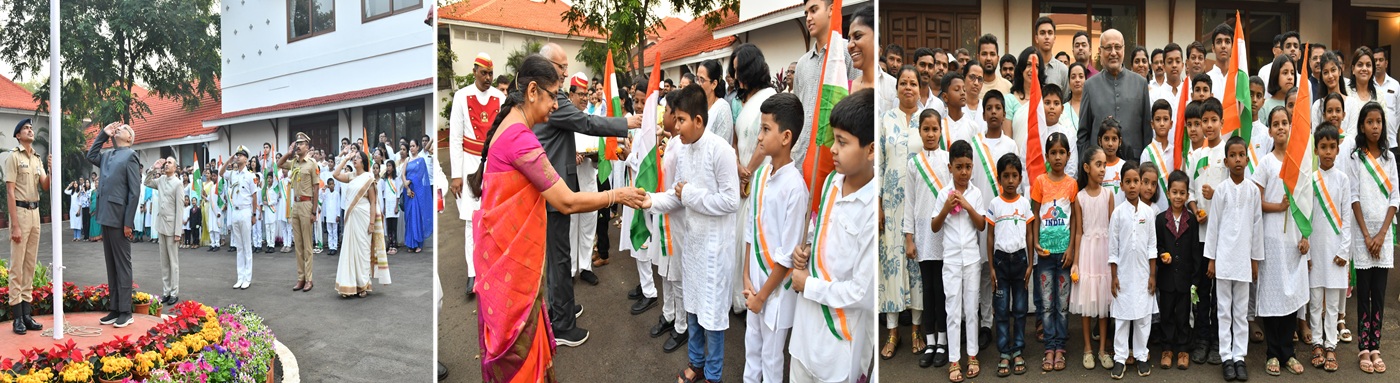 Republic Day: Governor C. P. Radhakrishnan unfurls National Tricolour at Raj Bhavan