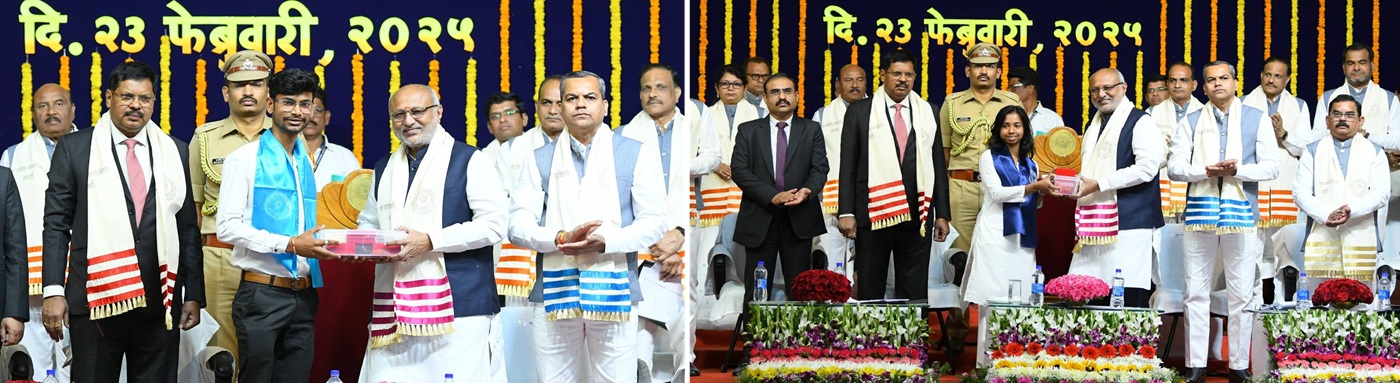 23.02.2025 : Governor presides 41st  Annual Convocation of Amravati University