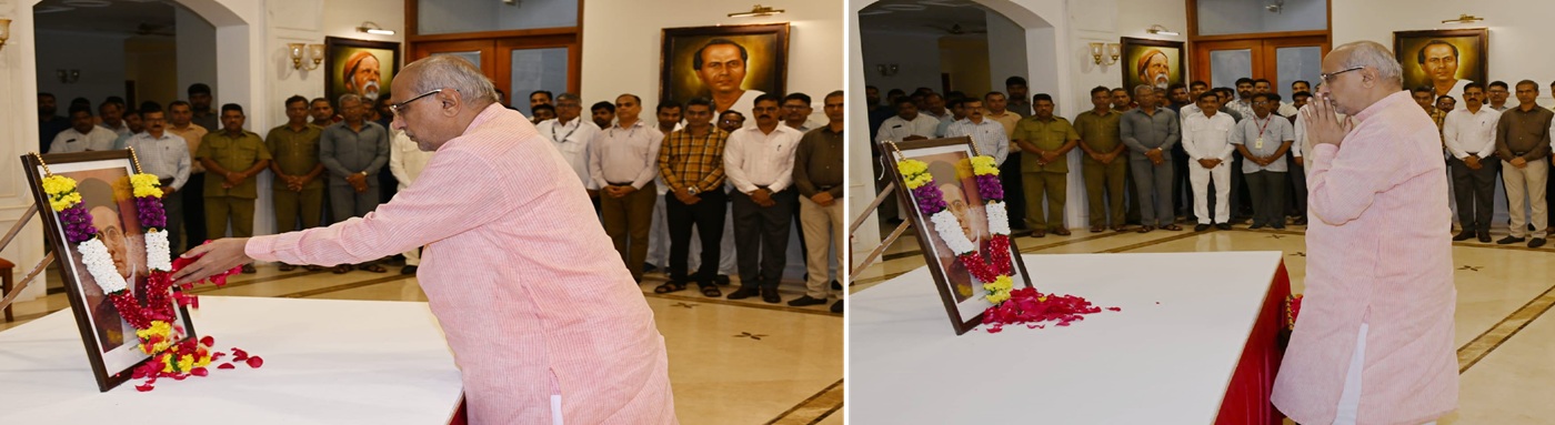 28.05.2025 : Governor pays tributes to Savarkar on birth anniversary