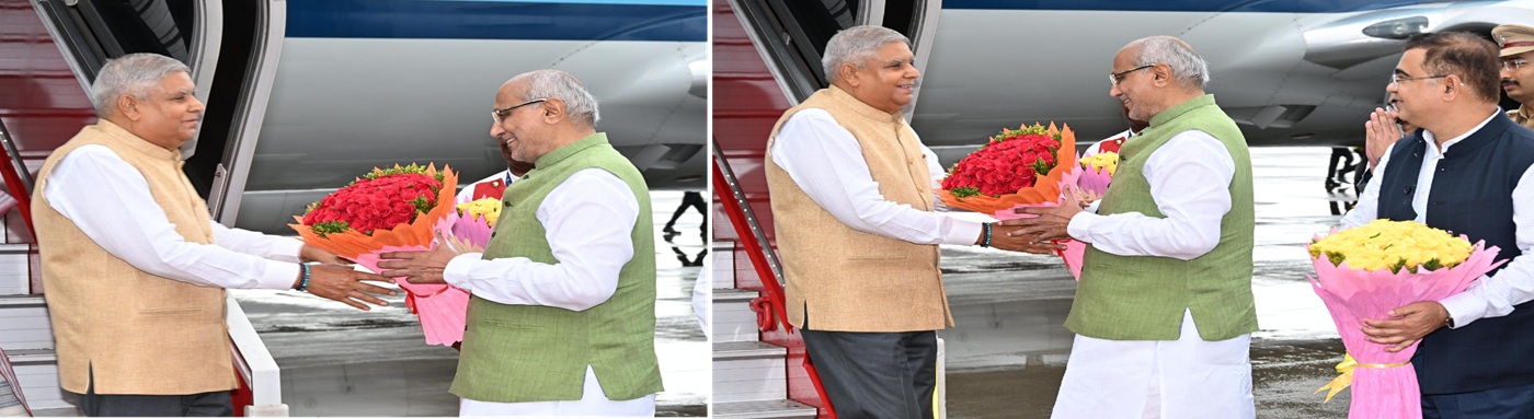 27.05.2025 : Vice President of India Jagdeep Dhankhar arrived in Mumbai on a day