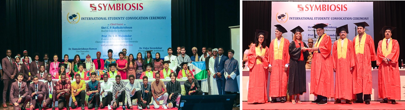 Governor presides over the Convocation ceremony of Symbiosis International University in Pune