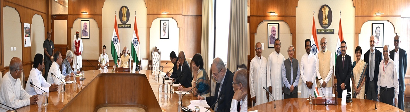16.07.2025: Director of Bel-Air Hospital Panchgani Fr. Tomy Kariyilakulam and other officials met Maharashtra Governor C. P. Radhakrishnan at Raj Bhavan, Mumbai. During the meeting, Fr. Kariyilakulam briefly apprised the Governor of the facilities and services offered by Bel-Air Hospital. Fr. Tomy Scaria, Fr. Thomas TC, Fr. Scaria Thomas, Homi Khusrokhan, Mehli Golvala, Dr. Prem Sheth and Prof. R. V. Kulkarni were present on this occasion.