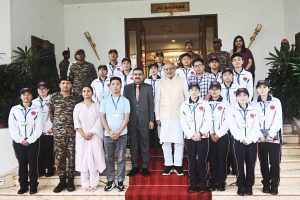 22.07.2025: Students from Sikkim meet Maha Governor under Op Sadbhavana