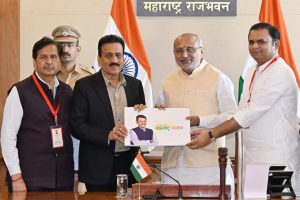 22.07.2025: Governor releases the Coffee Table Book 'Maharashtra Nayak' on the life and work of CM Devendra Fadnavis