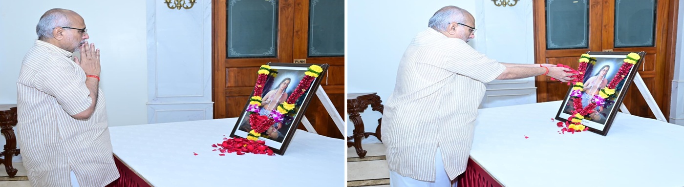 25.08.2025 : श्रीचक्रधर स्वामी यांना राज्यपालांचे अभिवादन