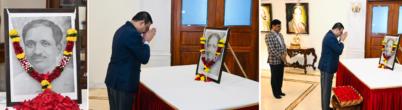 25.09.2025 : Raj Bhavan pays tributes to Pt Deendayal Upadhyaya on Jayanti