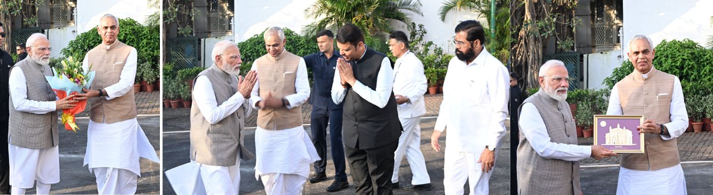 Prime Minister Arrival and Welcome at Raj Bhavan