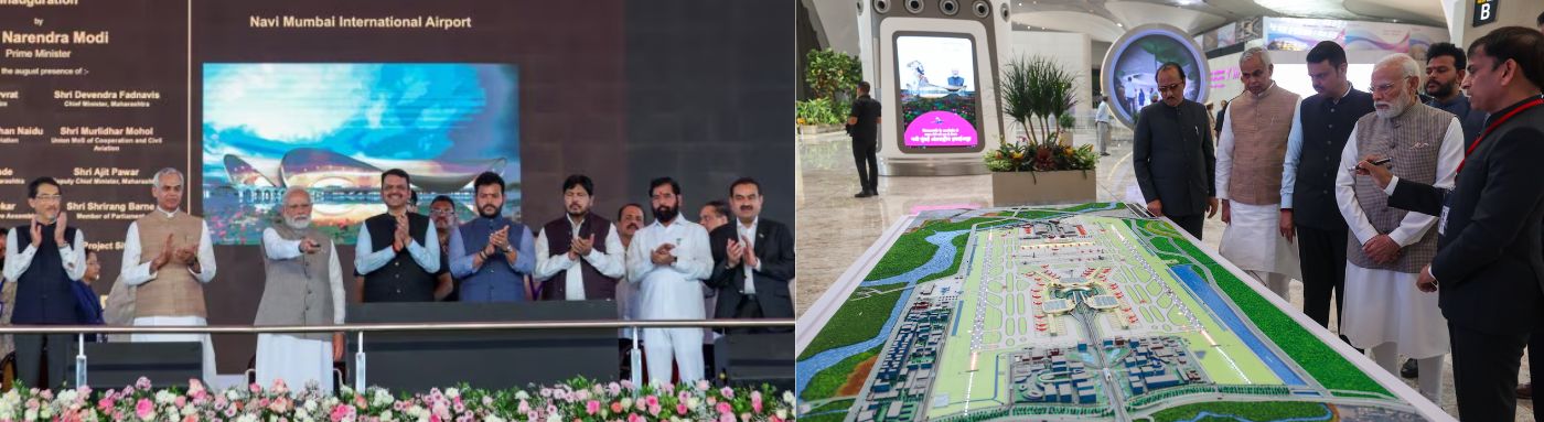 Prime Minister of India Narendra Modi inaugurates the Navi Mumbai International Airport