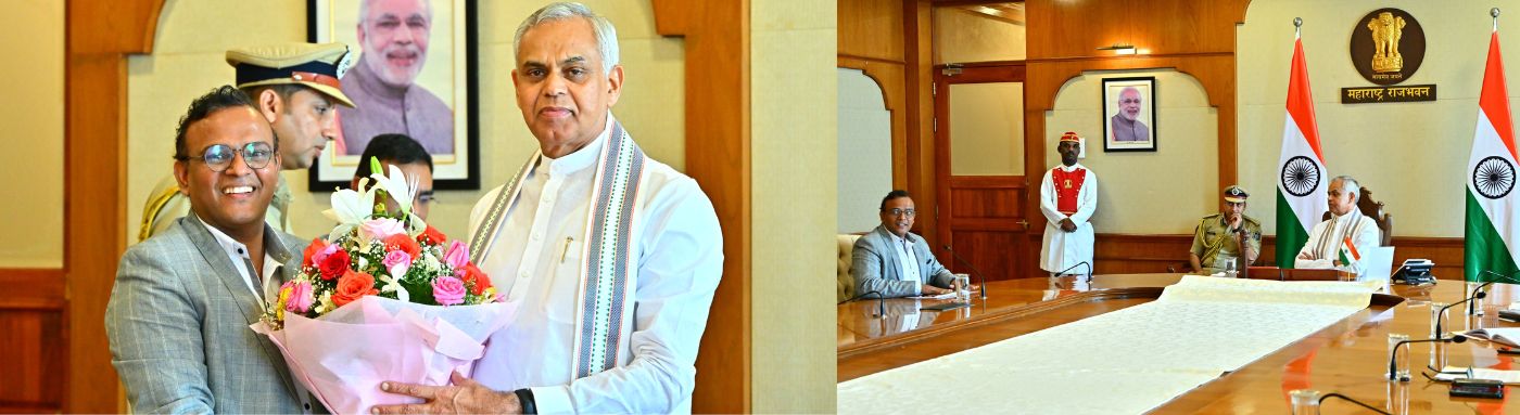 Agriculture Economist Prof Dr Parashram Patil meets Governor