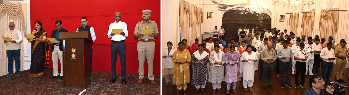 26.11.2025 : Preamble of Constitution read out on Constitution Day at Raj Bhavan