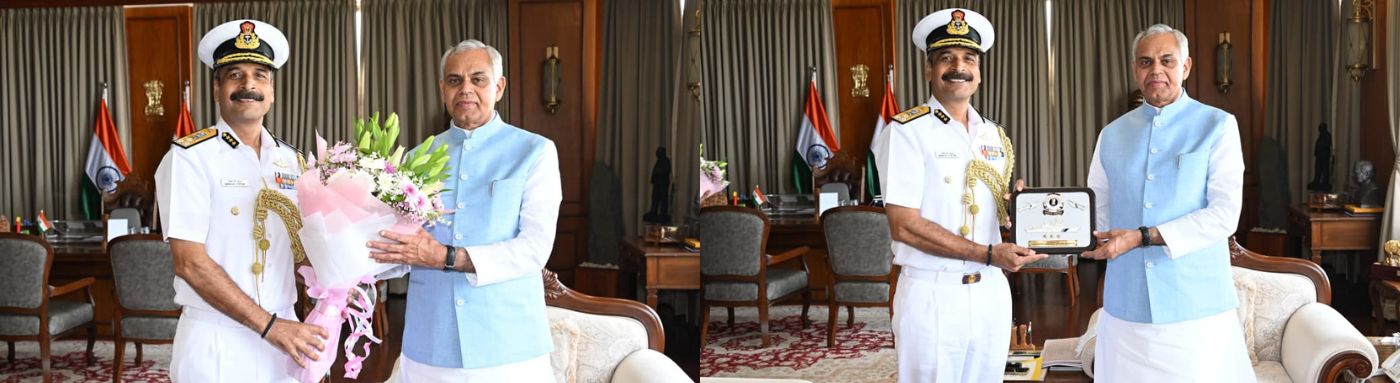 2७.01.2026: ADG of Indian Coast Guard (Western Seaboard ) Maneesh Vishal Pathak, PTM, TM, called on the Governor