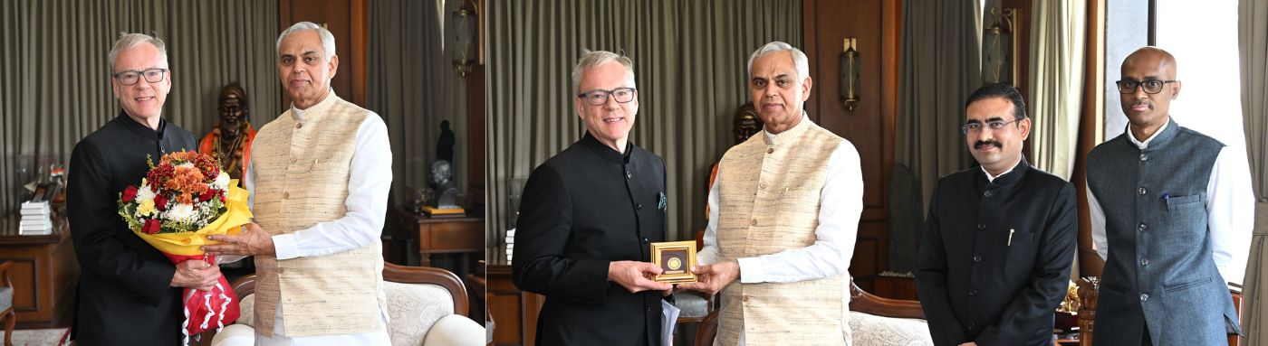 Consul General of Finland in Mumbai Mr. Erik af Hallstrom meets Governor