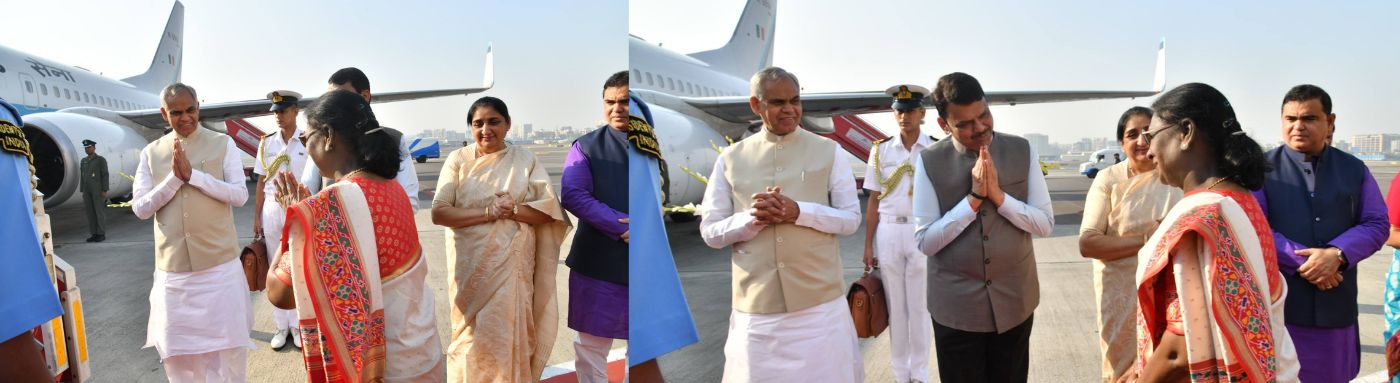 President of India Droupadi Murmu left Mumbai to attend her next engagements at Shegaon and Nagpur