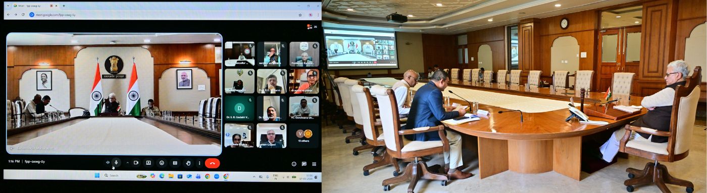 Governor interacts with the VCs of all State Public Universities through video conferencing