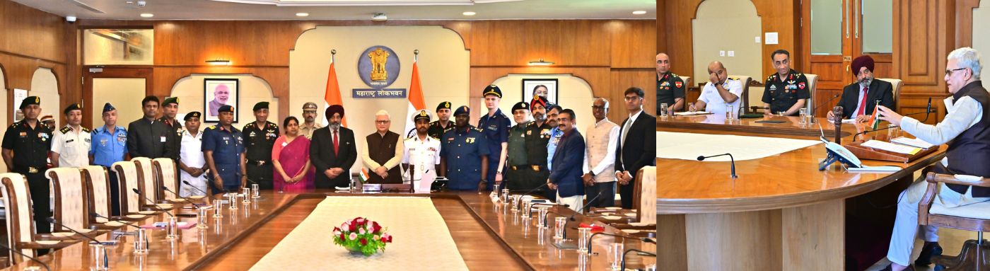 Senior officers of Civil Services and Armed Forces from NDC meets Governor