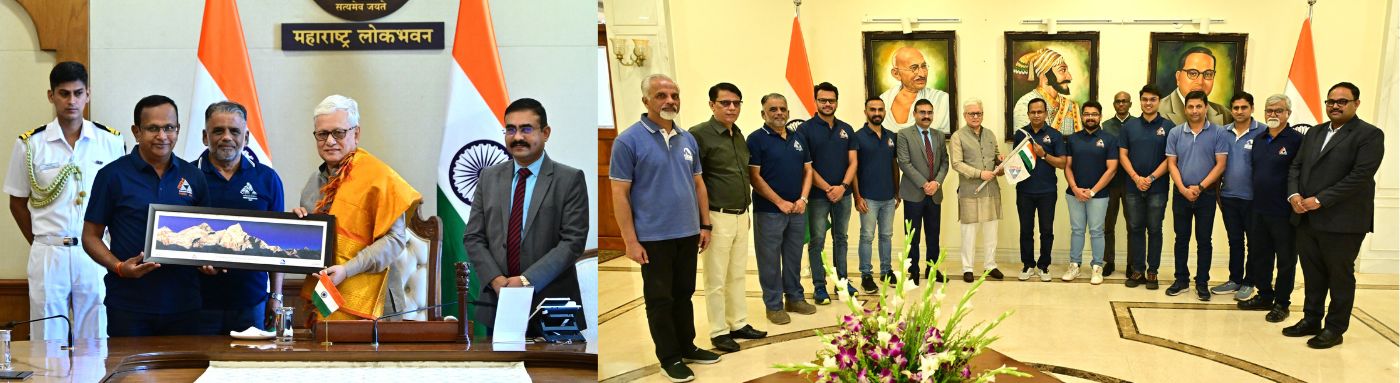 Governor flags off a team of mountaineers embarking on a Mount Everest expedition