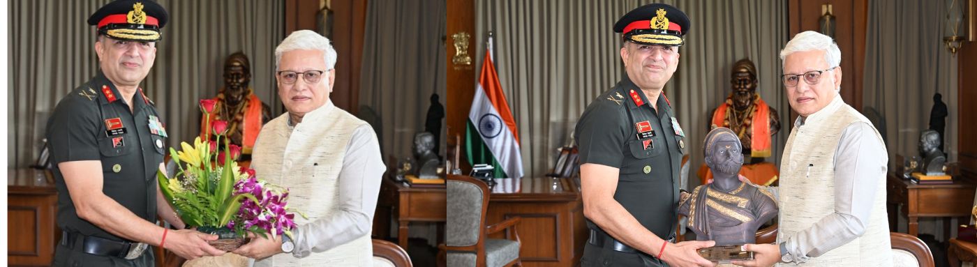 Director General of NCC Maharashtra Maj. Gen. Vivek Tyagi meets Governor