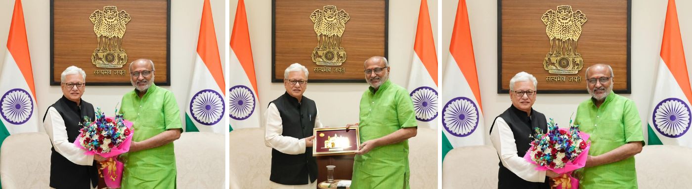 Governor meets Vice President of India C. P. Radhakrishnan in New Delhi