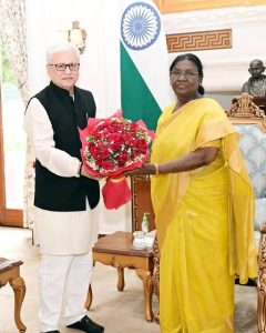 Governor Jishnu Dev Varma Meets the President