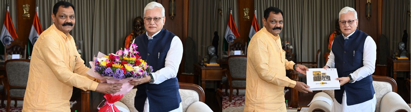 Minister of Tribal Development Dr Ashok Wooike meets Governor