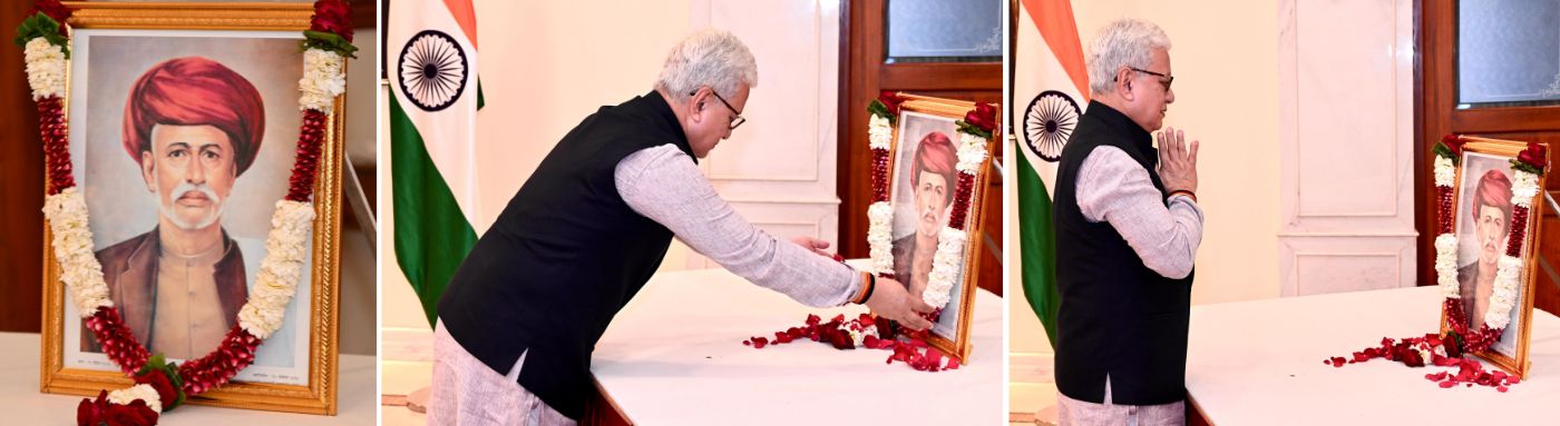 Governor pays tribute to Mahatma Jyotiba Phule