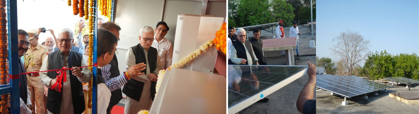 Governor inaugurates Solar Energy Project at Lok Bhavan, Nagpur