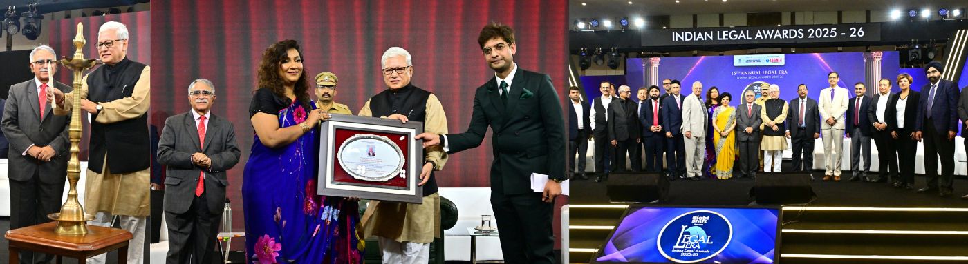 25.04.2026: महाराष्ट्राचे राज्यपाल जिष्णु देव वर्मा यांच्या उपस्थितीत आज मुंबई येथे १५ व्या वार्षिक ‘लीगल  इरा इंडियन लीगल अवॉर्ड्स’ समारंभाला सुरुवात झाली. एसोसिएशन ऑफ इंडियन लॉ फर्म्स आणि लीगल इरा मीडिया ग्रुप यांच्या संयुक्त विद्यमाने स्थापन करण्यात आलेले हे पुरस्कार विधी क्षेत्रातील व्यावसायिक आणि फर्म्सना प्रदान केले जातात. उदघाटन सोहळ्याला सर्वोच्च न्यायालयातील न्यायमूर्ती संजय करोल व न्या. उज्जल भुयान, राज्याचे माहिती तंत्रज्ञान व सांस्कृतिक कार्य मंत्री आशिष शेलार, मुंबई उच्च न्यायालयातील न्यायमूर्ती मनीष पितळे व न्या. हितेन वेणेगावकर, सर्वोच्च न्यायालयातील सेवानिवृत्त न्यायमूर्ती हिमा कोहली,  एसोसिएशन ऑफ इंडियन लॉ फर्म्सचे अध्यक्ष निलेश त्रिभुवन,  लीगल इरा मीडिया ग्रुपच्या संस्थापिका आकृती रायजादा, राज्यपालांचे सचिव डॉ प्रशांत नारनवरे तसेच वरिष्ठ वकील, जनरल काउन्सेल्स आणि विधी फर्म्सचे भागीदार उपस्थित होते.