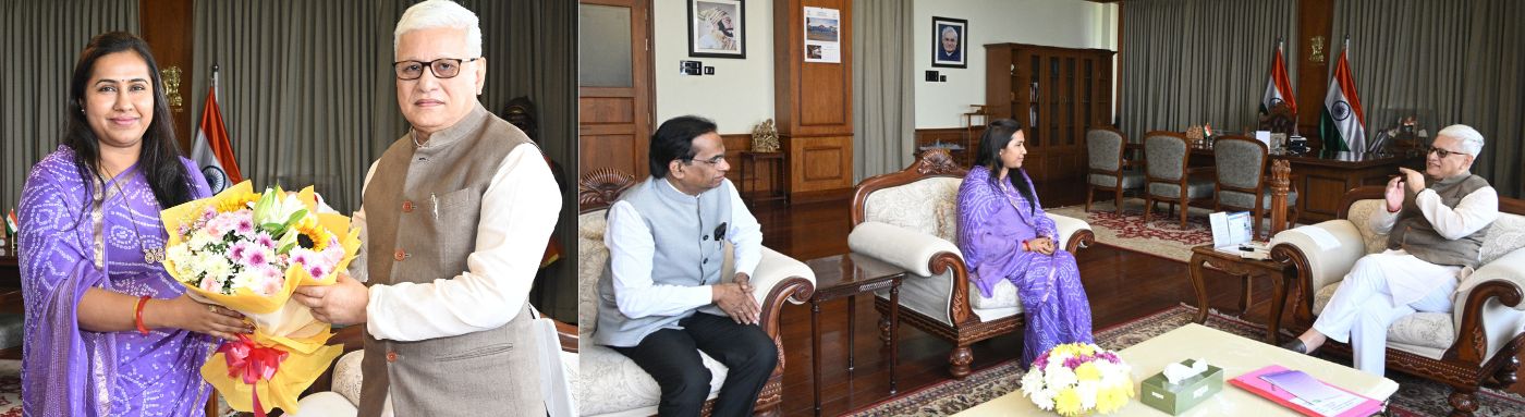 Minister of State Meghna Sakore-Bordikar meets Governor