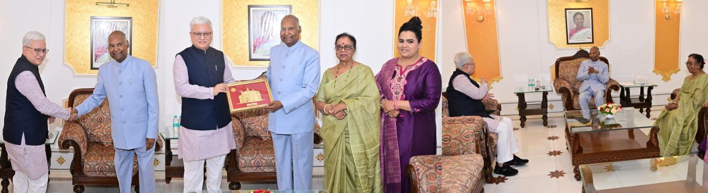 Governor meets Former President of India Ram Nath Kovid at Lok Bhavan, Mumbai