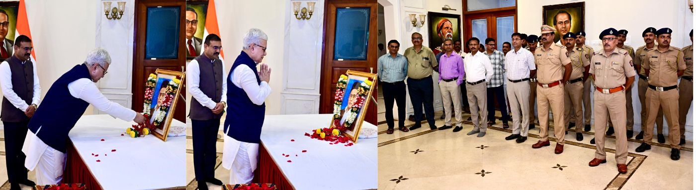 28.05.2025 : राज्यपालांचे स्वातंत्र्यवीर सावरकर यांना अभिवादन