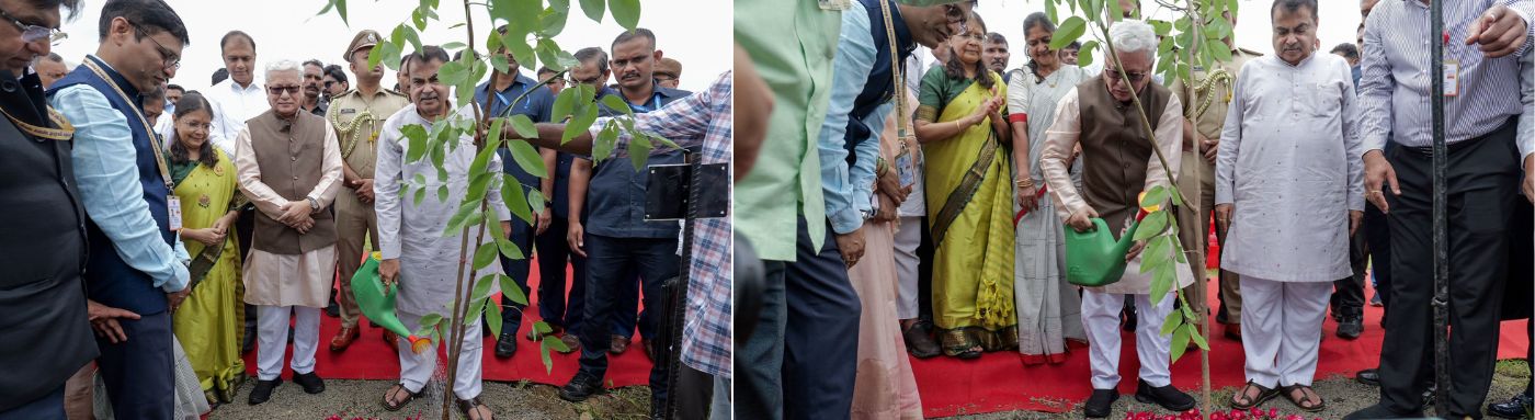 Governor launches a tree plantation drive by planting a sapling at Rashtrasant Tukadoji Maharaj Nagpur University