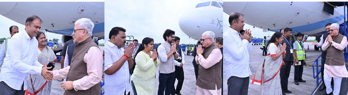Governor Jishnu Dev Varma arrives in Nagpur
