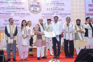 03.09.2026: Maharashtra Governor and Chancellor of the University Jishnu Dev Varma today presided over the Twenty-Eighth Convocation of Dr. Babasaheb Ambedkar Technological University at Lonere, Raigad. Minister of Higher and Technical Education Chandrakant Patil, Guardian Minister of Raigad Bharat Gogawale, Minister for Women and Child Development Aditi  Tatkare, Member of Parliament Sunil Tatkare Vice-Chancellor  Prof. Rajanish Kamat,  Heads of Department, teachers and graduating students were present.