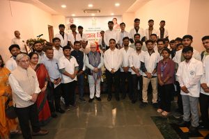Governor Jishnu Dev Varma inaugurates a blood donation camp at Lok Bhavan, Mumbai