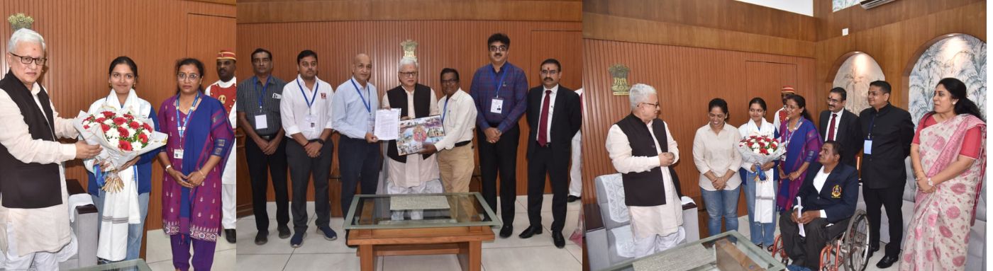 Governor interacts with eminent personalities in Kolhapur